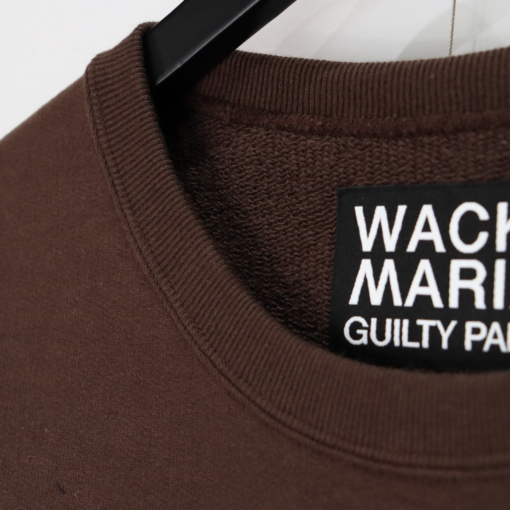 HEAVY WEIGHT CREW NECK SWEAT SHIRT -TYPE 1- #BROWN [23FW-WMC-SS02]