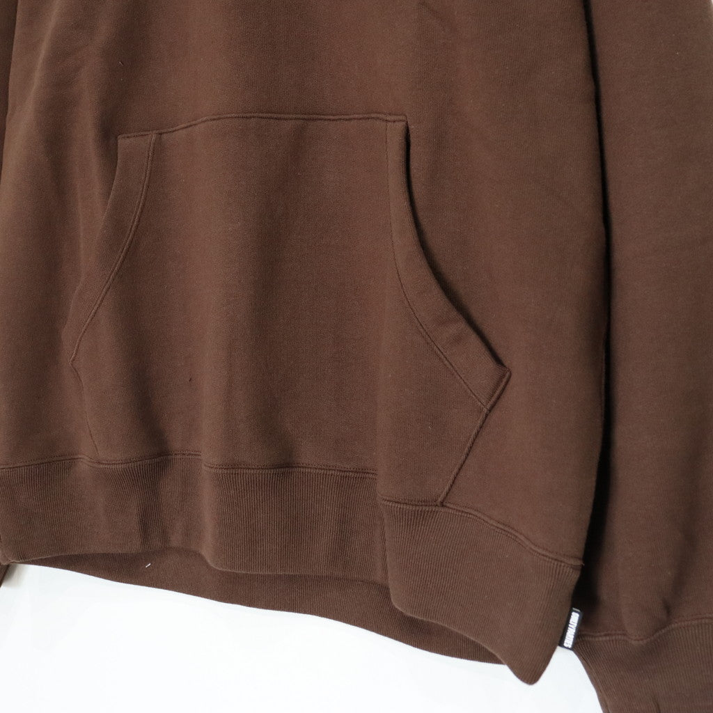 HEAVY WEIGHT PULLOVER HOODED SWEAT SHIRT -TYPE 1- #BROWN [23FW-WMC-SS01]