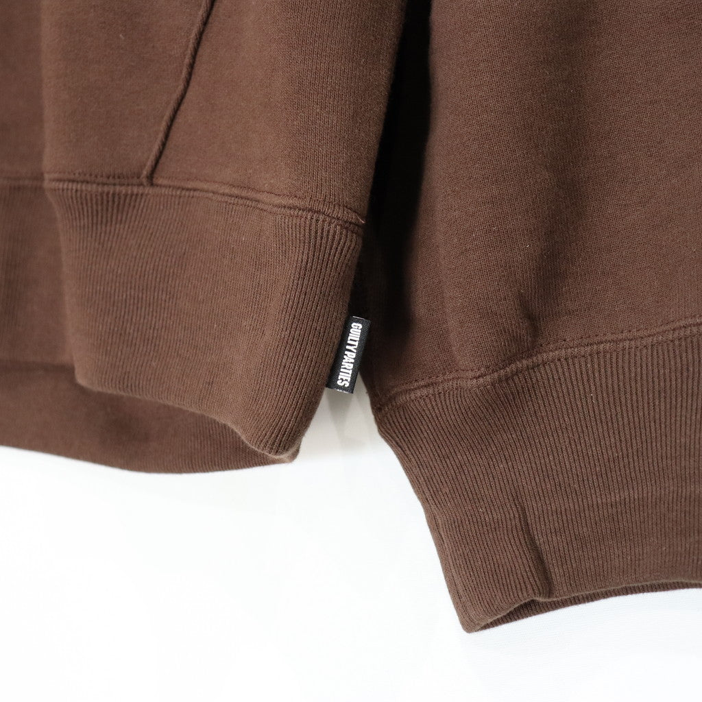 HEAVY WEIGHT PULLOVER HOODED SWEAT SHIRT -TYPE 1- #BROWN [23FW-WMC-SS01]