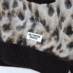 LEOPARD MOHAIR CARDIGAN -TYPE 1- #WHITE [23FW-WMK-KN13]