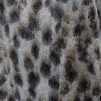 LEOPARD MOHAIR CARDIGAN -TYPE 1- #WHITE [23FW-WMK-KN13]