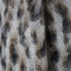 LEOPARD MOHAIR CARDIGAN -TYPE 1- #WHITE [23FW-WMK-KN13]