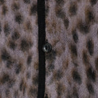 LEOPARD MOHAIR CARDIGAN -TYPE 1- #PURPLE [23FW-WMK-KN13]