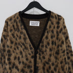 LEOPARD MOHAIR CARDIGAN -TYPE 1- #BEIGE [23FW-WMK-KN13]