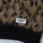 LEOPARD MOHAIR CARDIGAN -TYPE 1- #BEIGE [23FW-WMK-KN13]