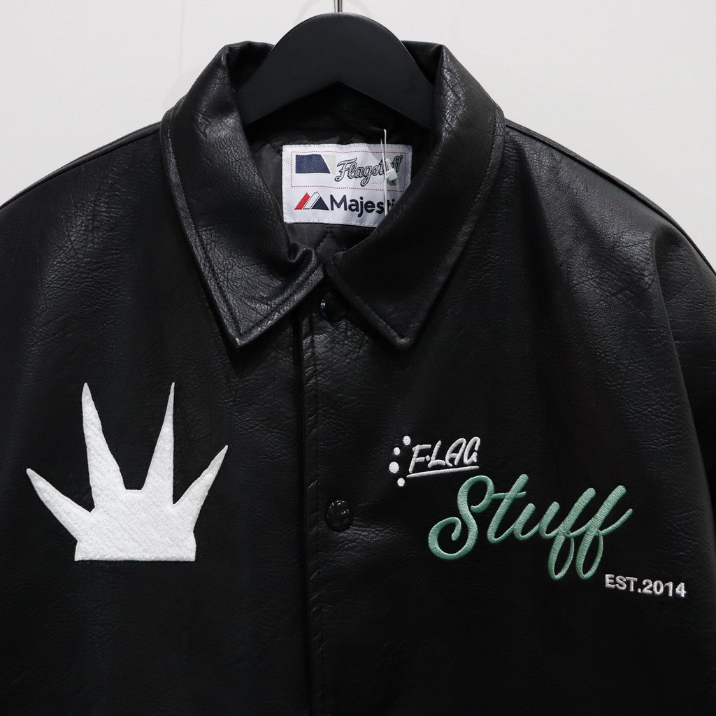 MAJESTIC | VARSITY JACKET #BLACK [23AW-FS-02/FS1281]