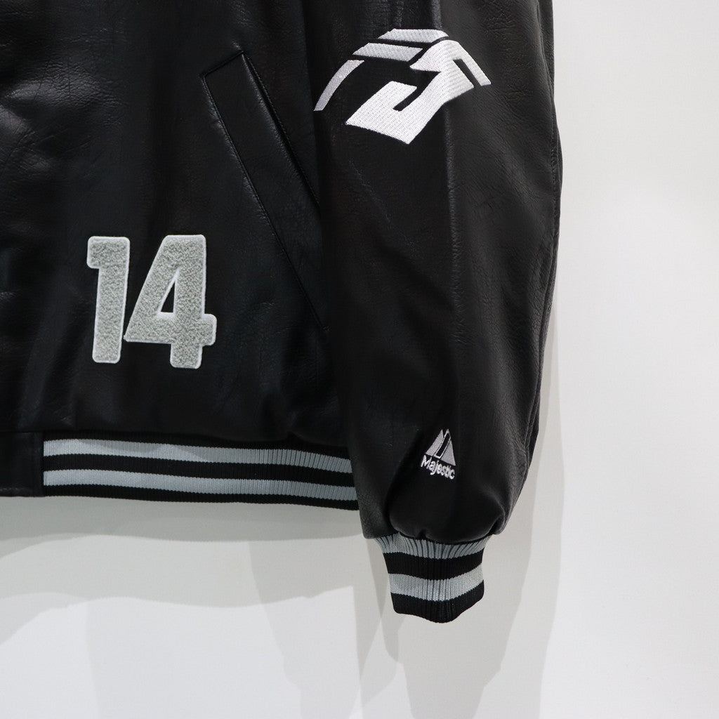 MAJESTIC | VARSITY JACKET #BLACK [23AW-FS-02/FS1281]