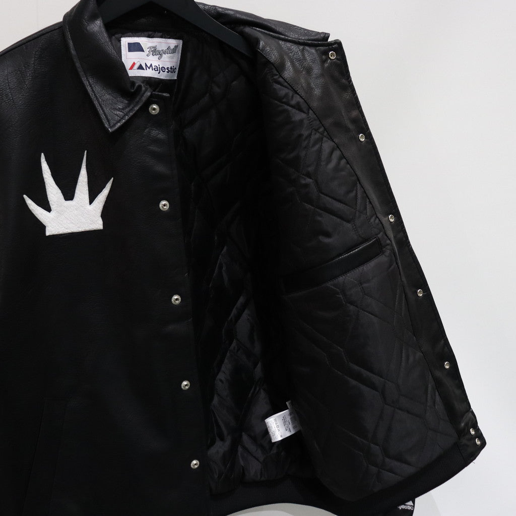 MAJESTIC | VARSITY JACKET #BLACK [23AW-FS-02/FS1281]