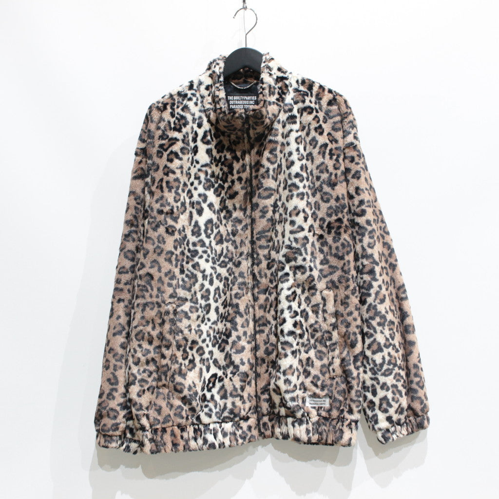FUR LEOPARD TRACK JACKET #BEIGE [23FW-WMO-TJ04]