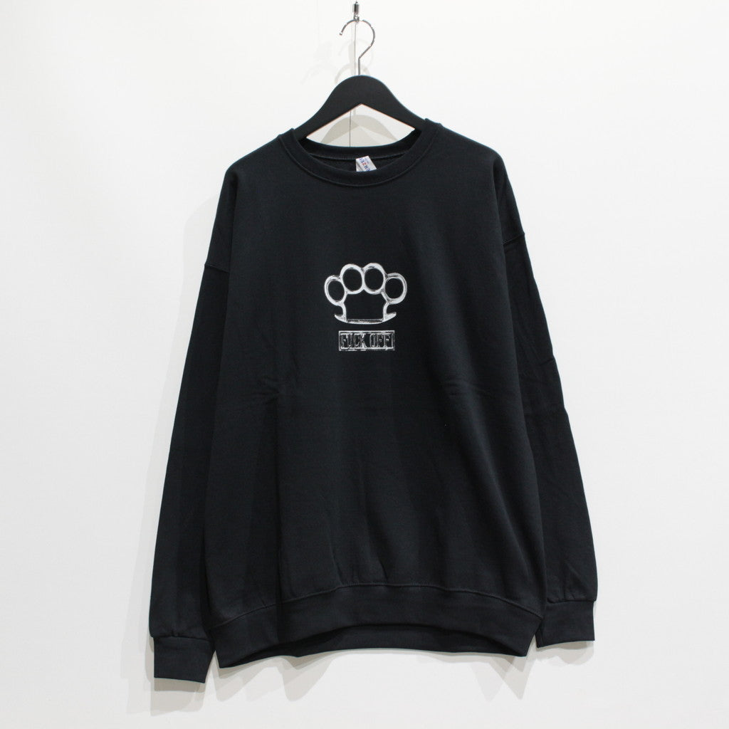 JOHNNY | CREW NECK SWEAT SHIRT #BLACK [JOHNNY-WM-SS01]