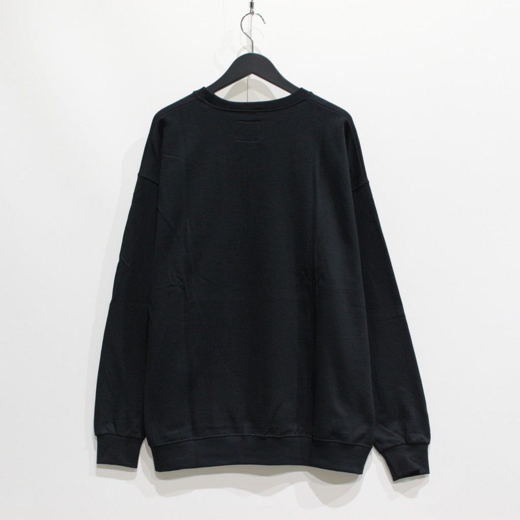 JOHNNY | CREW NECK SWEAT SHIRT #BLACK [JOHNNY-WM-SS01]