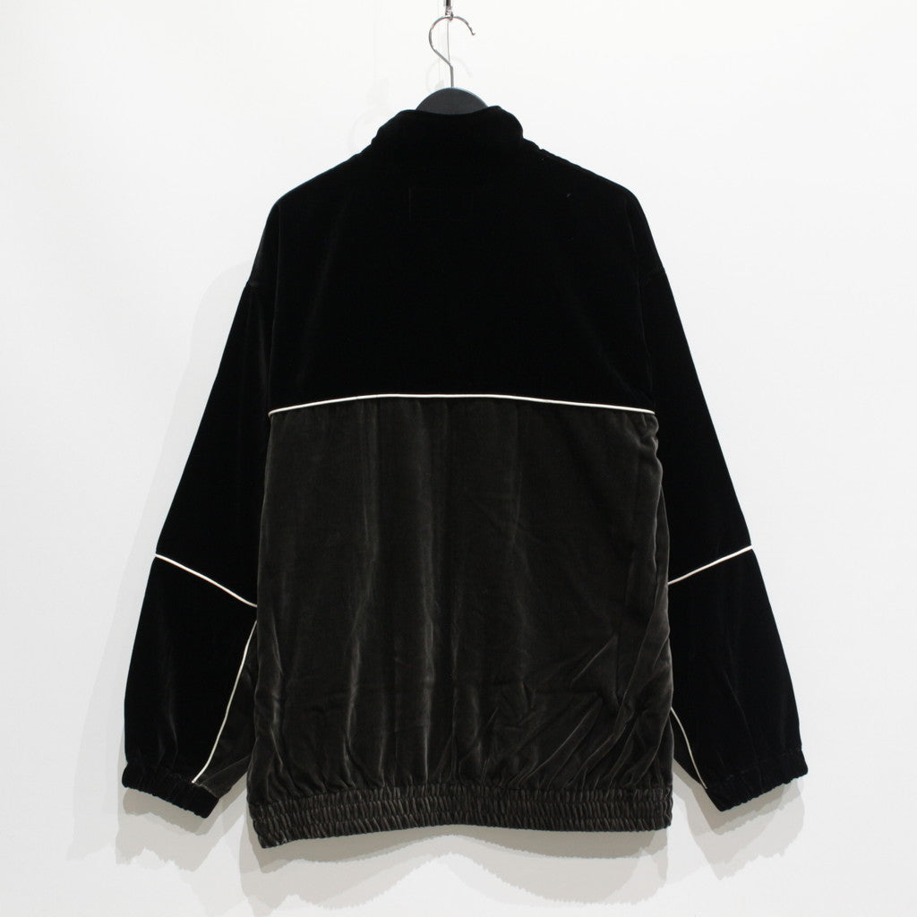天鵝絨運動外套#黑色 [23FW-WMO-TJ02]