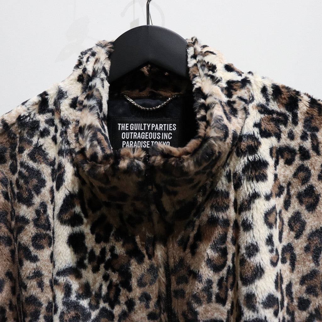 FUR LEOPARD TRACK JACKET #BEIGE [23FW-WMO-TJ04]