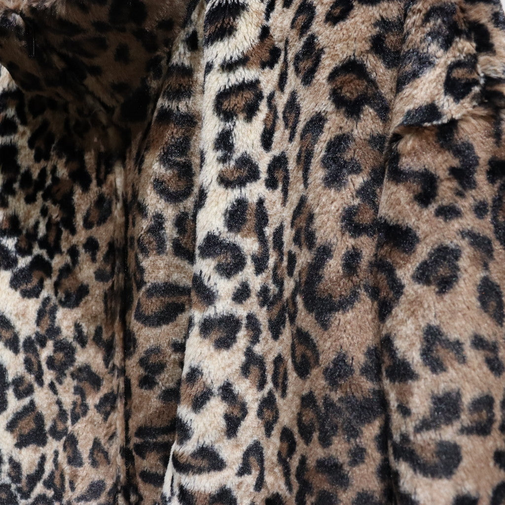 FUR LEOPARD TRACK JACKET #BEIGE [23FW-WMO-TJ04]