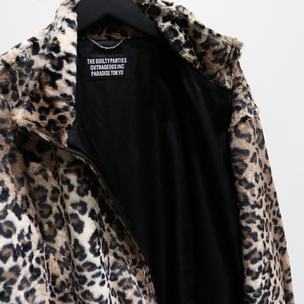 FUR LEOPARD TRACK JACKET #BEIGE [23FW-WMO-TJ04]