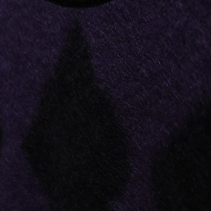 鑽石馬海毛圓領毛衣#紫色 [23FW-WMK-KN18]