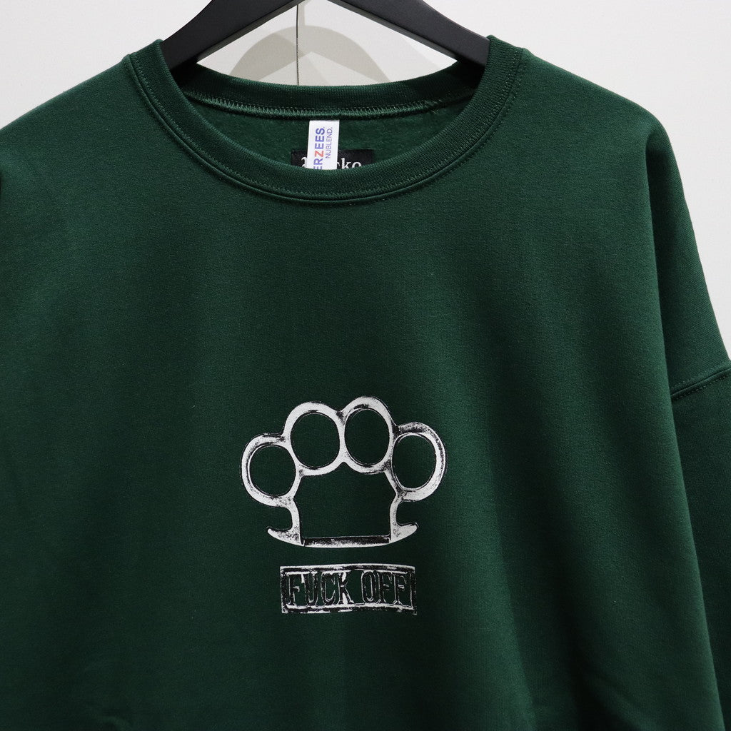 JOHNNY | CREW NECK SWEAT SHIRT #GREEN [JOHNNY-WM-SS01]