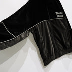 天鵝絨運動外套#黑色 [23FW-WMO-TJ02]