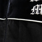 天鵝絨運動外套#黑色 [23FW-WMO-TJ02]