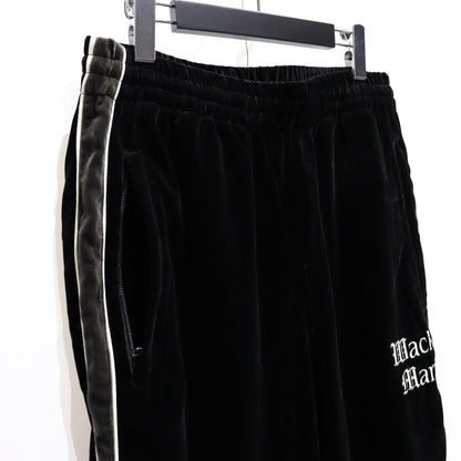 VELVET TRACK PANTS #BLACK [23FW-WMO-TP02]