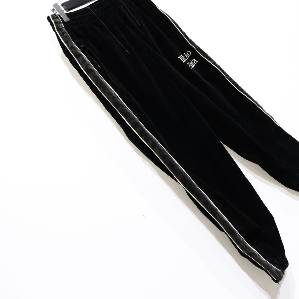 VELVET TRACK PANTS #BLACK [23FW-WMO-TP02]