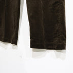 DOUBLE PLEATED CORDUROY TROUSERS #BROWN [23FW-WMP-PT02]