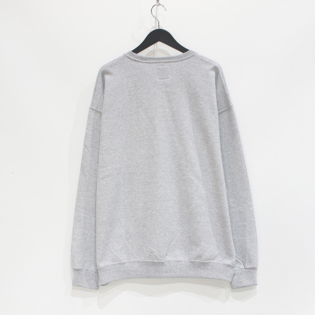 CREW NECK SWEAT SHIRT -TYPE 5- #GRAY [23FW-WMC-SS13]