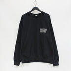 CREW NECK SWEAT SHIRT -TYPE 5- #BLACK [23FW-WMC-SS13]