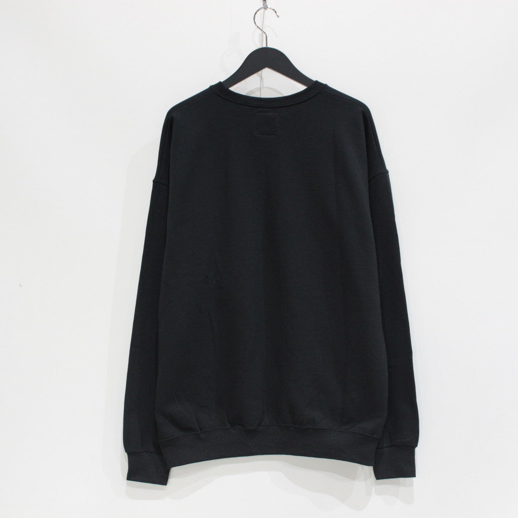 CREW NECK SWEAT SHIRT -TYPE 5- #BLACK [23FW-WMC-SS13]