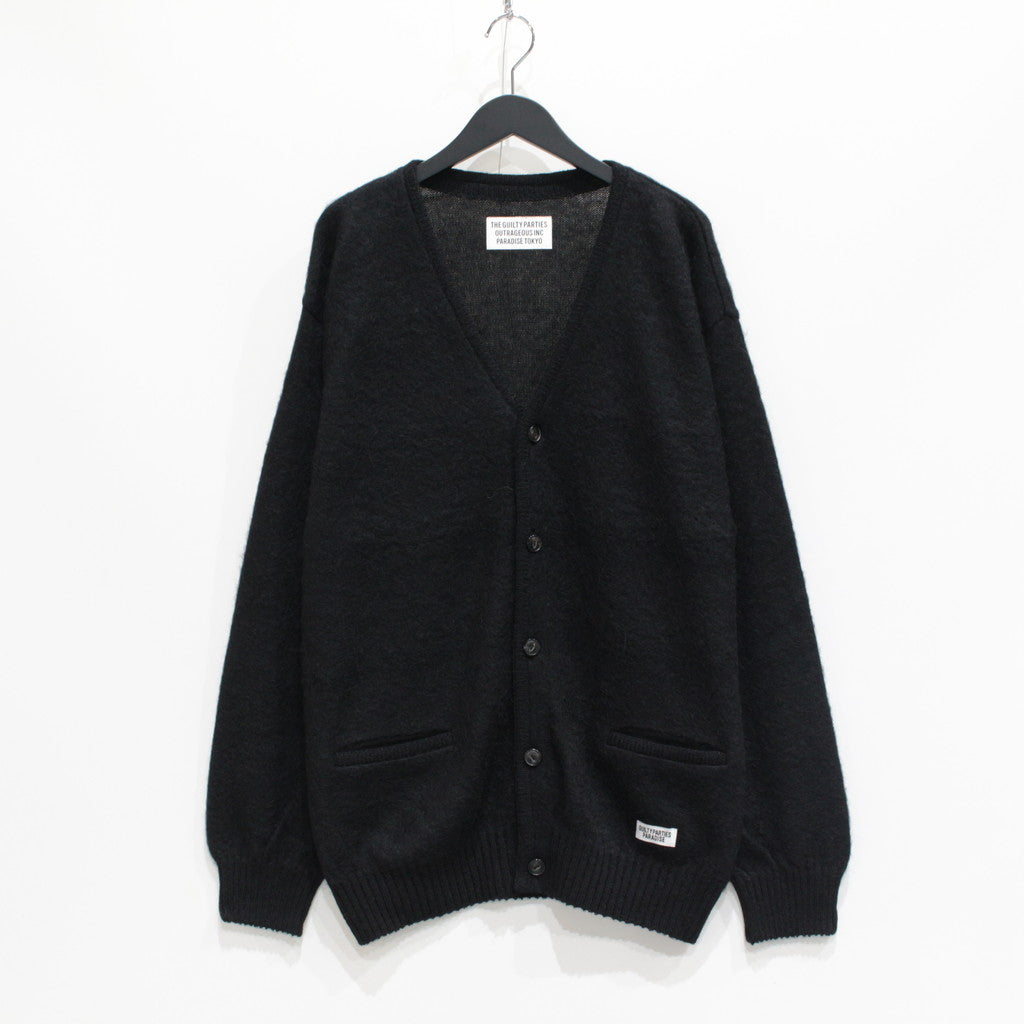 MOHAIR CARDIGAN -TYPE 1- #BLACK [23FW-WMK-KN07] – cocorozashi