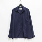 KASURI OPEN COLLAR SHIRT L/S #NAVY [23FW-WMS-OC07]