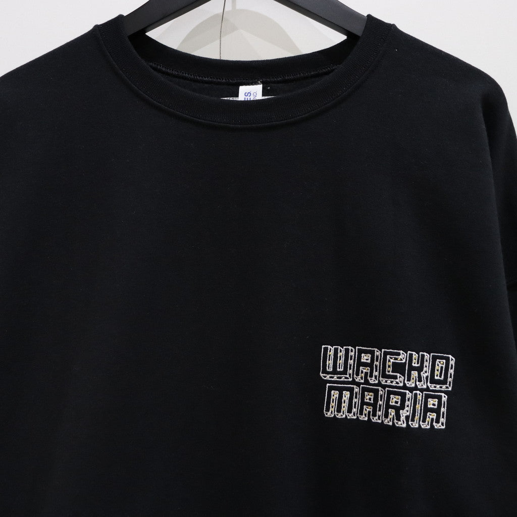 CREW NECK SWEAT SHIRT -TYPE 5- #BLACK [23FW-WMC-SS13]