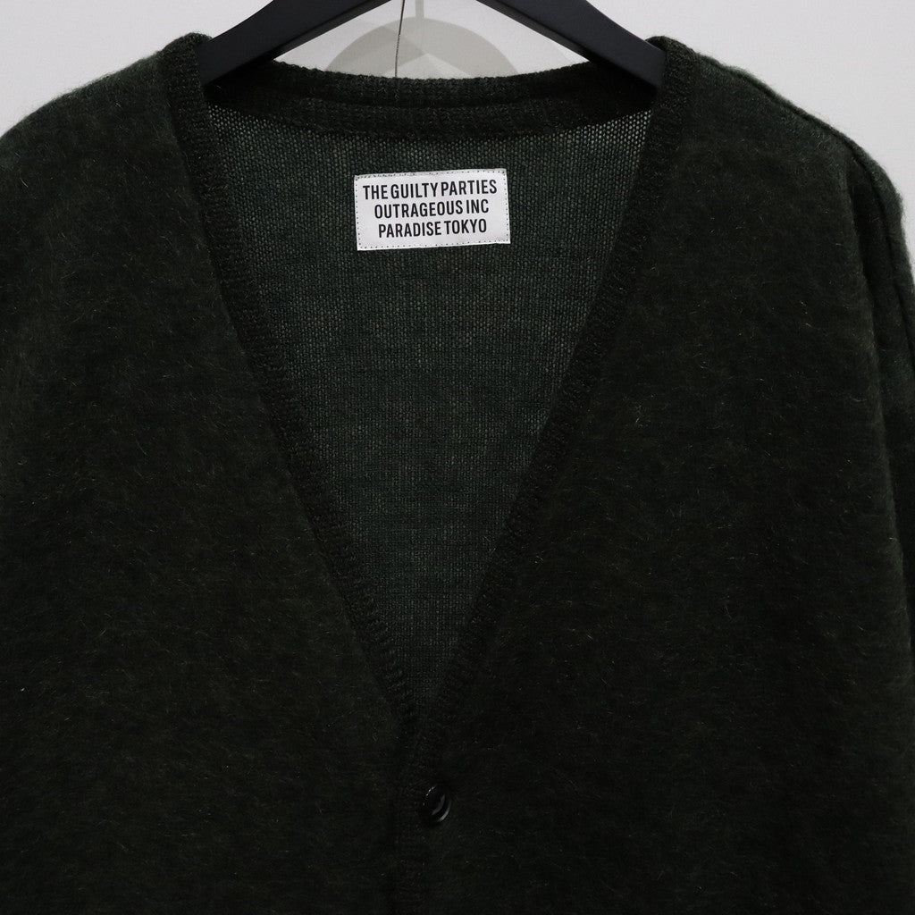 MOHAIR CARDIGAN -TYPE 1- #GREEN [23FW-WMK-KN07]