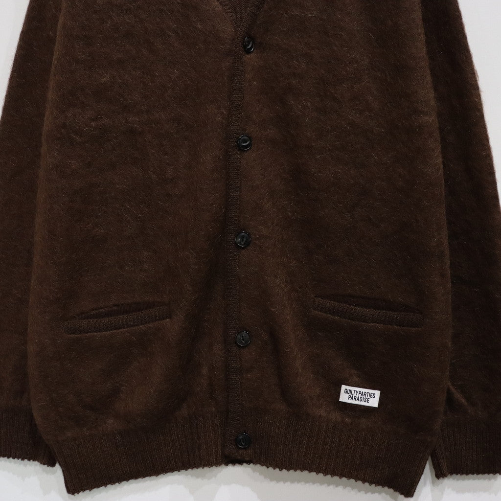 MOHAIR CARDIGAN -TYPE 1- #BROWN [23FW-WMK-KN07]