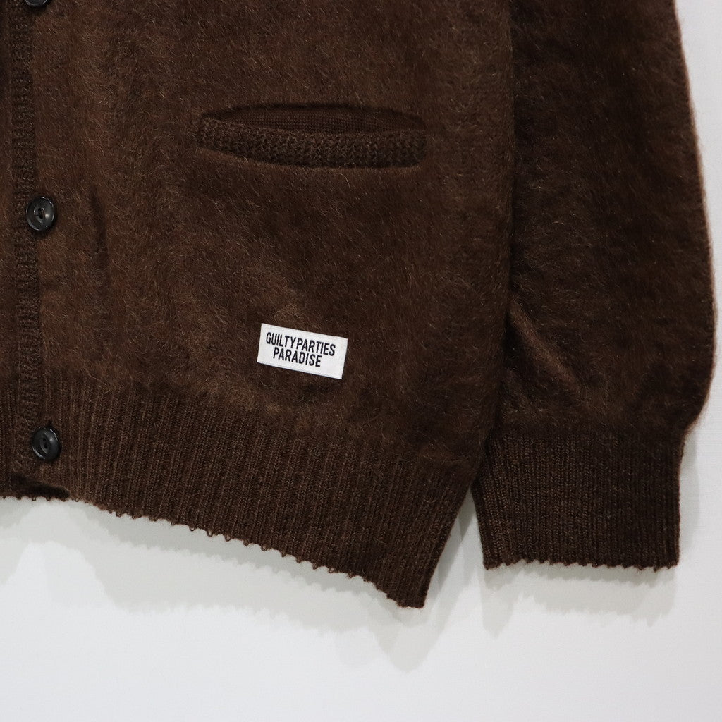 MOHAIR CARDIGAN -TYPE 1- #BROWN [23FW-WMK-KN07]