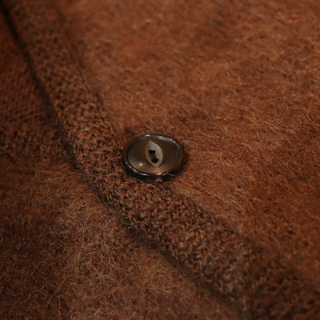 MOHAIR CARDIGAN -TYPE 1- #BROWN [23FW-WMK-KN07]