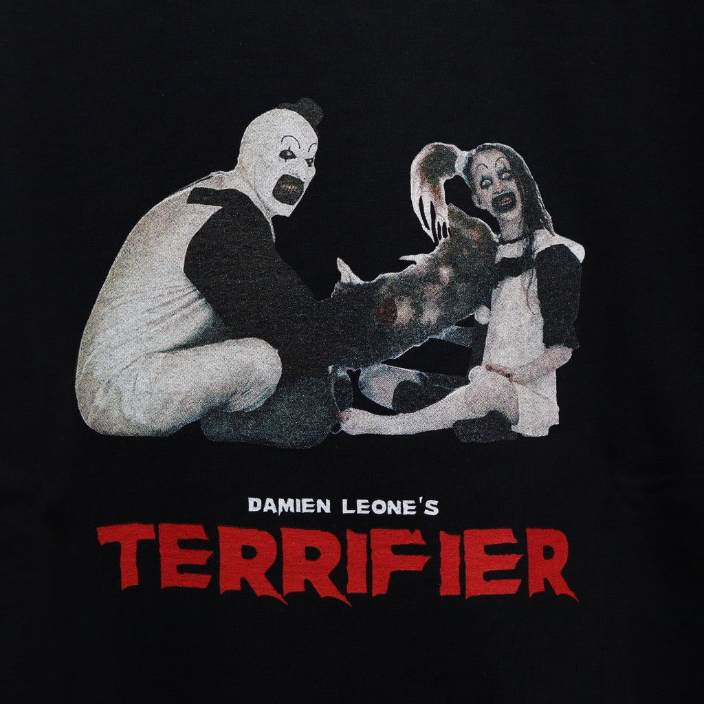 TERRIFIER | WASHED HEAVY WEIGHT CREW NECK T-SHIRT ( TYPE-3 ) #BLACK [TERRIFIER-WM-WT03]