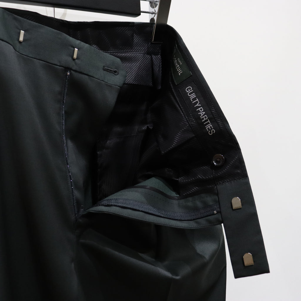 PLEATED TROUSERS -TYPE 2- #D-KHAKI [23FW-WMP-TR11]