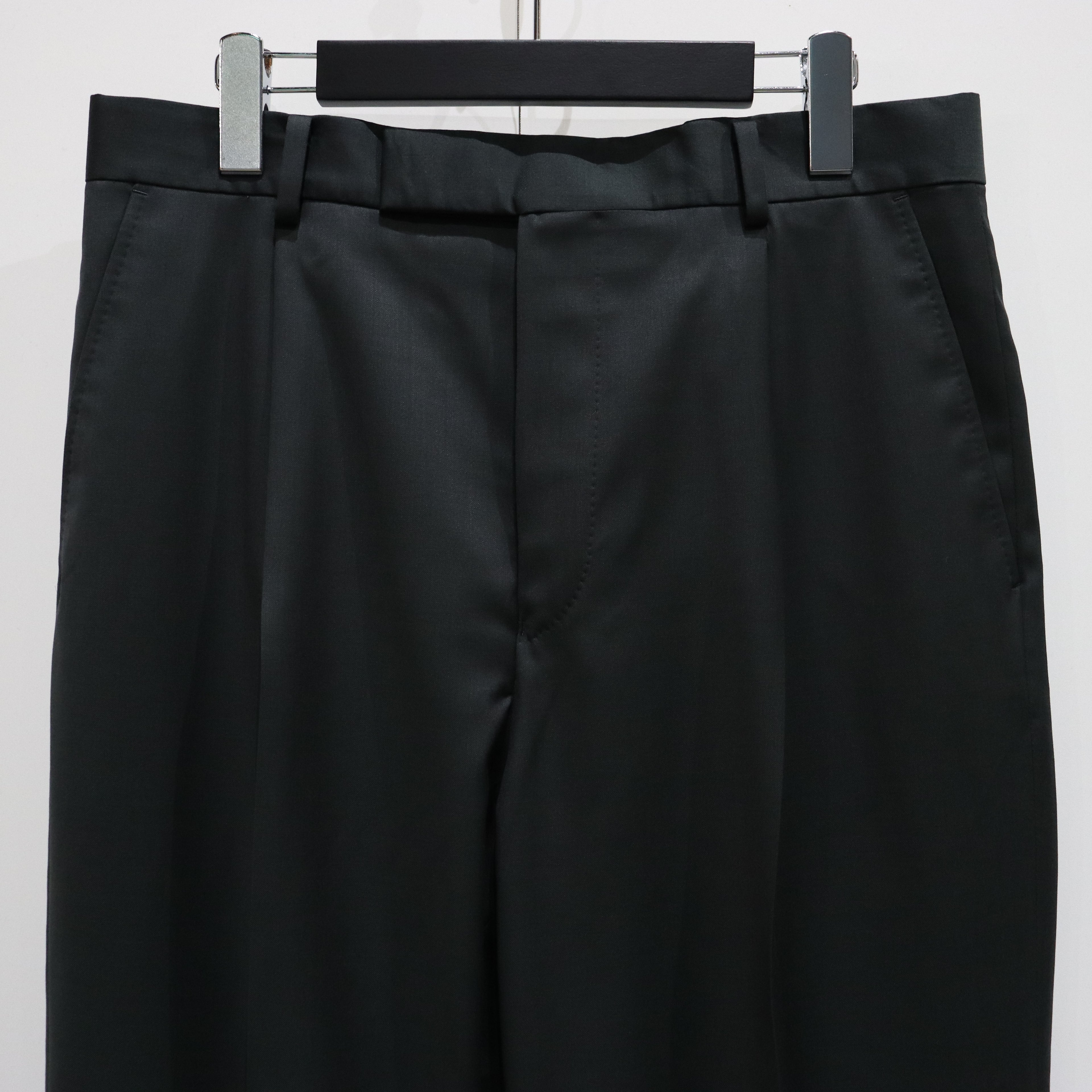 PLEATED TROUSERS -TYPE 2- #D-KHAKI [23FW-WMP-TR11]