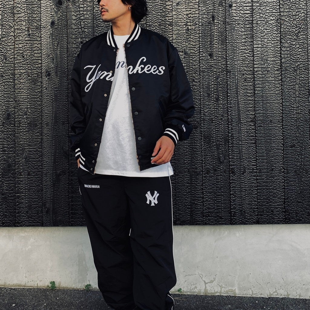 MLB | NY | REVERSIBLE VARSITY JACKET ( TYPE-1 ) #BLACK-BEIGE [MLB-WM-BL01]