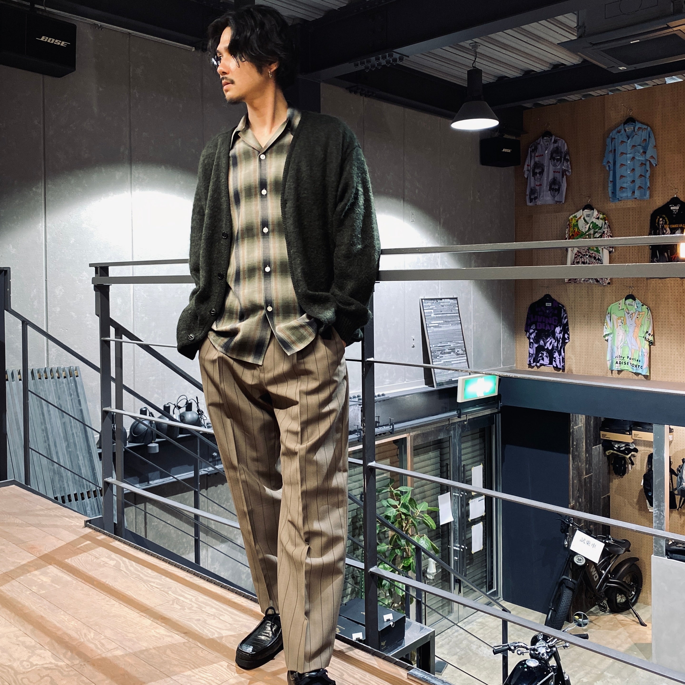 PLEATED TROUSERS -TYPE 2- #GRAY [23FW-WMP-TR23]