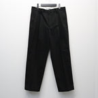 DOUBLE PLEATED CHINO TROUSERS ( TYPE-1 ) #BLACK [25FW-WMP-PT01]