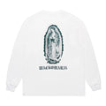 WASHED HEAVY WEIGHT CREW NECK LONG SLEEVE T-SHIRT ( TYPE-2 ) #WHITE/GREEN [26SSE-WMT-LT05]