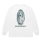 WASHED HEAVY WEIGHT CREW NECK LONG SLEEVE T-SHIRT ( TYPE-2 ) #WHITE/GREEN [26SSE-WMT-LT05]