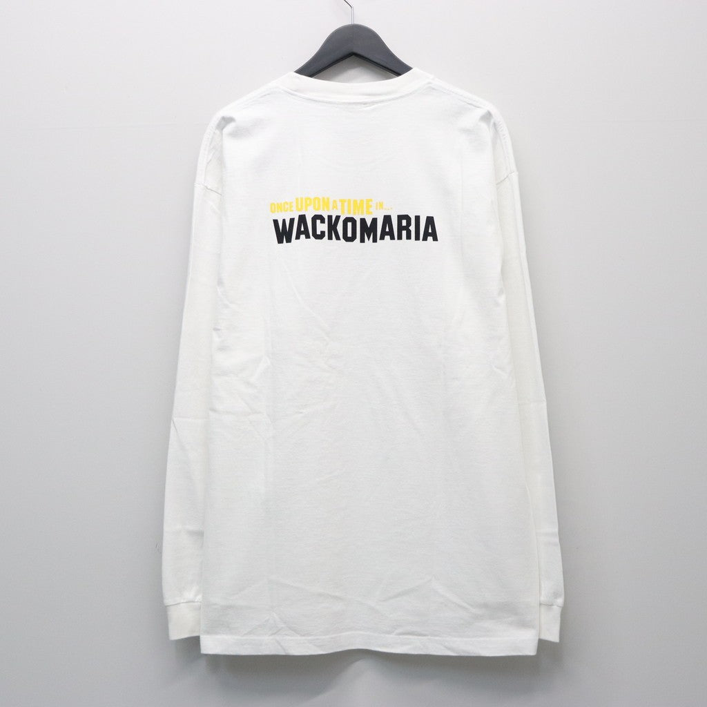 WASHED HEAVY WEIGHT CREW NECK LONG SLEEVE T-SHIRT ( TYPE-3 ) #WHITE [26SS-WMT-LT05]