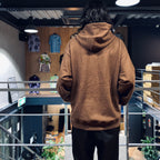 HEAVY WEIGHT PULLOVER HOODED SWEAT SHIRT -TYPE 1- #BROWN [23FW-WMC-SS01]