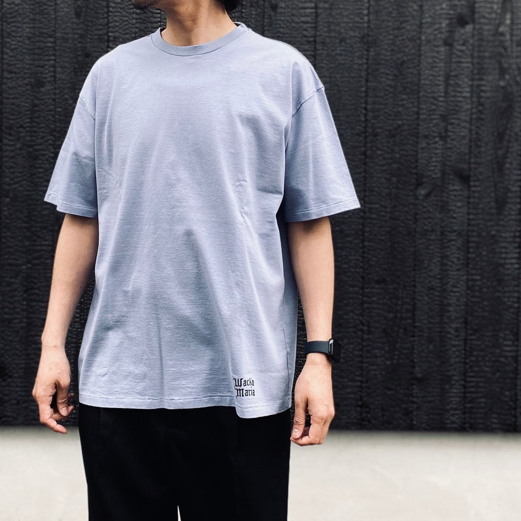 WASHED HEAVY WEIGHT CREW NECK T-SHIRT ( TYPE-1 ) #PURPLE [26SS-WMT-WT02]