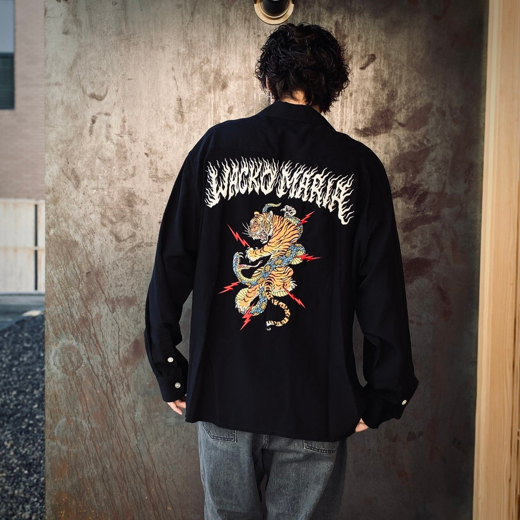 TIM LEHI | 50'S SHIRT L/S ( TYPE-1 ) #BLACK [25FW-WMS-OC11 TIM LEHI | 50'S SHIRT L/S ( TYPE-1 ) #BLACK [25FW-WMS-OC11