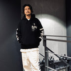 TUPAC | HEAVY WEIGHT PULLOVER HOODED SWEAT SHIRT -TYPE 1- #BLACK [TUPAC-WM-SS02]