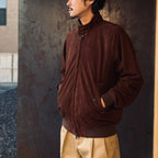 BARACUTA | G9 SUEDE LEATHER HARRINGTON JACKET #BROWN [25FW-WMO-BC01]